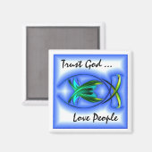 Trust God Magnet (Vorderseite/Rückseite)
