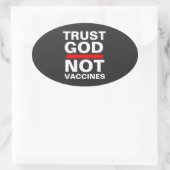 TRUST GOD NOT VACCINES Sticker (Tasche)