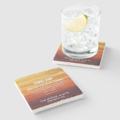 TRUST GOD-Nummern 23:19 Christlich Inspiration Steinuntersetzer (Seitenansicht)