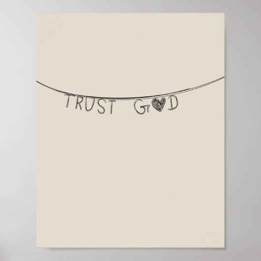 Trust God Poster (Vorne)