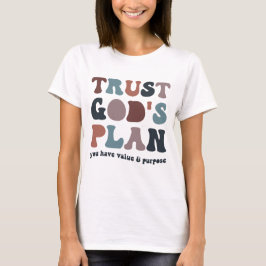 Trust Gods Plan, trendy Christlich T-Shirt
