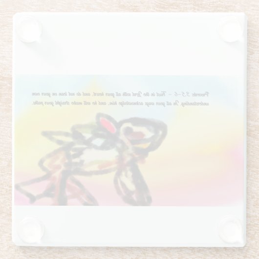 Trust in  jesus  glasuntersetzer (Rückseite)