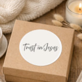 Trust in Jesus – Minimal Christian Sticker 