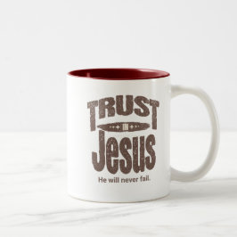 Trust in Jesus mug Zweifarbige Tasse
