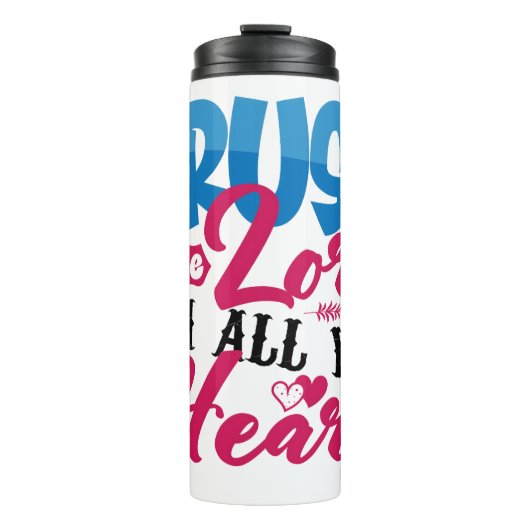 Trust In The Lord All Your Heart Thermosbecher (Vorderseite)