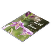 "Trust in the Lord" Blume Foto Spiral Notebook Notizblock (Linke Seite)