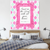 Trust in the Lord | Christian Gift Leinwanddruck (Insitu (Schlafzimmer))