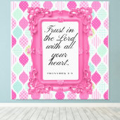 Trust in the Lord | Christian Gift Leinwanddruck (Insitu (Holzboden))