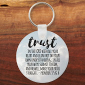 Trust in the Lord Proverbs 3:5-6 Schlüsselanhänger (Vorderseite)