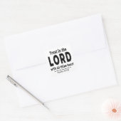 Trust in the Lord Proverbs 3 5 KJV Square Sticker (Umschlag)