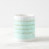 Trust in the Lord Proverbs Aqua Kaffeetasse (Mittel)