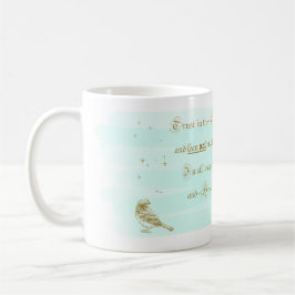 Trust in the Lord Proverbs Aqua Kaffeetasse