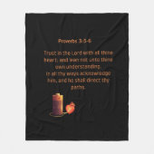 Trust in the Lord with all your Heart Fleecedecke (Vorderseite)