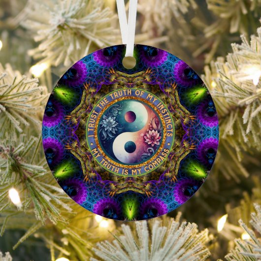 Trust Instincts Growth Compass Direction Inspire Ornament Aus Metall (InSitu)