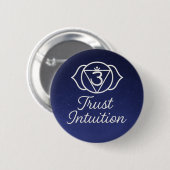 Trust Intuition Third Eye Chakra Spiritual Button (Vorne & Hinten)