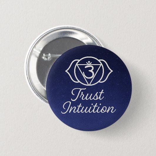 Trust Intuition Third Eye Chakra Spiritual Button (Vorne & Hinten)