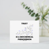 Trust ist ein biochemisches Phänomen (Oxytocin) Postkarte (Stehend Vorderseite)