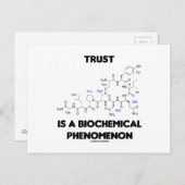 Trust ist ein biochemisches Phänomen (Oxytocin) Postkarte (Vorne/Hinten)