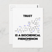 Trust ist ein biochemisches Phänomen (Oxytocin) Postkarte (Vorne/Hinten)