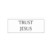 Trust Jesus Christian Quote Permastempel (Design)