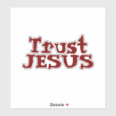 "Trust JESUS" Christlicher Quotierer Aufkleber (Blatt)