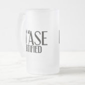 Trust me ASE Certified Auto Mechanic Mattglas Bierglas (Vorderseite Links)