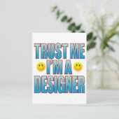 Trust Me Designer Life B Postkarte (Stehend Vorderseite)