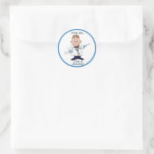 Trust Me Doc Runder Aufkleber (Tasche)