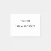 Trust me I am an Architect Post-it Klebezettel (Vorderseite)