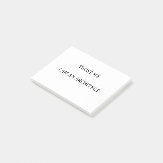 Trust me I am an Architect Post-it Klebezettel (angewinkelt)