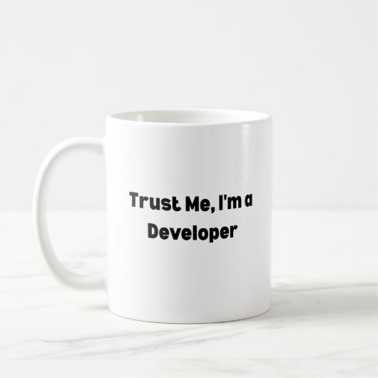 Trust Me I’m a Developer Mug – Programmer Gift  Kaffeetasse (Links)