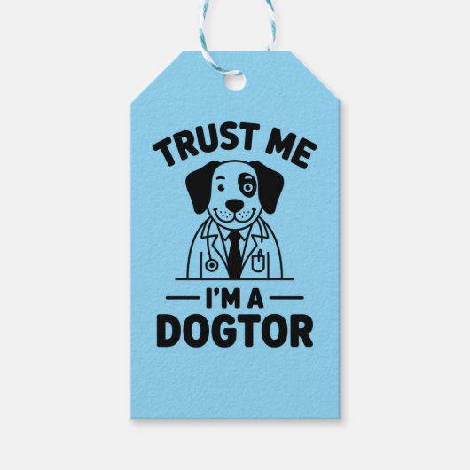 Trust Me I’m a Dogtor Geschenkanhänger (Vorderseite)