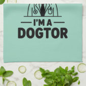 Trust Me I’m a Dogtor Geschirrtuch (Gefaltet)