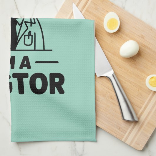 Trust Me I’m a Dogtor Geschirrtuch (Viertel Falte)