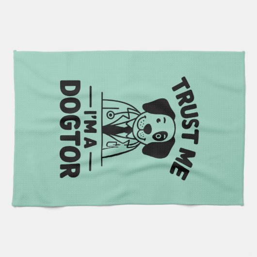 Trust Me I’m a Dogtor Geschirrtuch (Horizontal)
