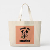 Trust Me I’m a Dogtor Jumbo Stoffbeutel (Rückseite)