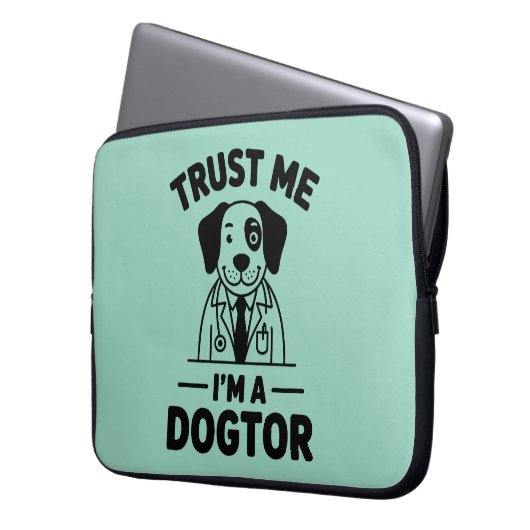 Trust Me I’m a Dogtor Laptopschutzhülle (Vorderseite Links)