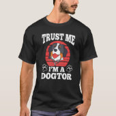 Trust Me I`m a Dogtor Werbeaktion Collie Stethosco T-Shirt (Vorderseite)
