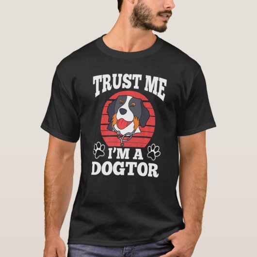 Trust Me I`m a Dogtor Werbeaktion Collie Stethosco T-Shirt (Vorderseite)