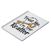 Trust Me, I’m Your Realtor – Real Estate Agent Notizblock (Linke Seite)