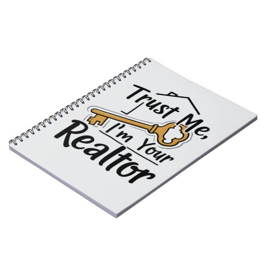 Trust Me, I’m Your Realtor – Real Estate Agent Notizblock (Linke Seite)