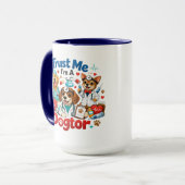 Trust Me I'm A Dogtor | Funny Veterinarian Tasse (Vorderseite Links)
