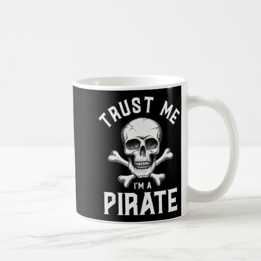 Trust Me I'm A Rate - Funny Skull Crossbones Boote Kaffeetasse (Rechts)