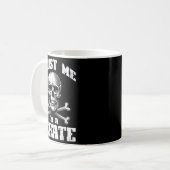 Trust Me Im A Rate Skull Crossbones Funny Men Wome Kaffeetasse (Vorderseite Links)