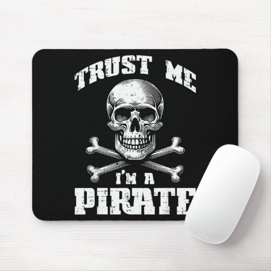 Trust Me Im A Rate Skull Crossbones Funny Men Wome Mousepad (Mit Mouse)