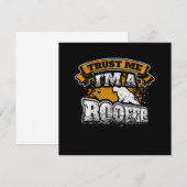 Trust Me Im a Roofer Funny Roofing Einladung (Vorne/Hinten)