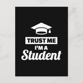 Trust me I'm a Student Postkarte