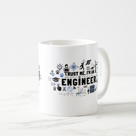 TRUST ME, I'M AN ENGINEER feat Maxwell Gleichungen Kaffeetasse (VorderseiteRechts)