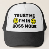 Trust Me - I'm In Boss Mode™ Trucker Hat Truckerkappe (Vorderseite)