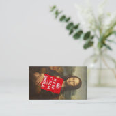 Trust Mona Lisas Motto Visitenkarte (Stehend Vorderseite)